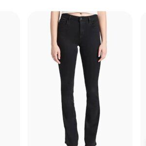 L'agence Boot Cut Black Coated jeans
